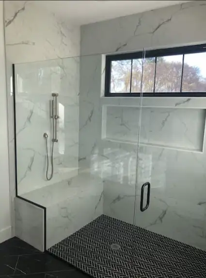 Marble shower